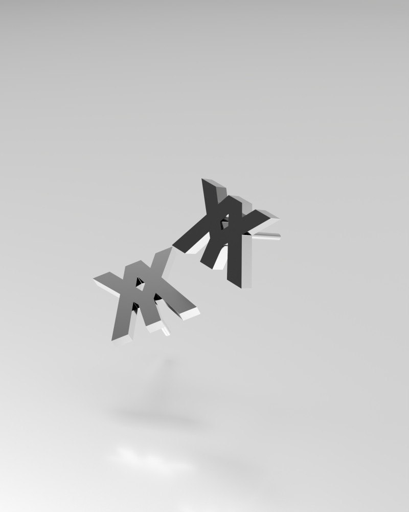 VY-SHUN Collection 001 — Logo earrings